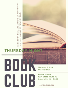 Thursday Evening Book Club @ Easton Library