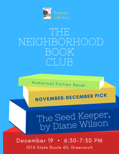 Neighborhood Book Club to meet December 19 @ Easton Library