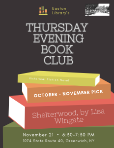 Thursday Evening Book Club @ Easton Library