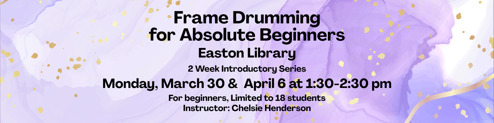 Register for Frame Drumming for Absolute Beginners